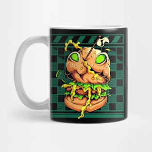 Creepy Monster Burger Mug